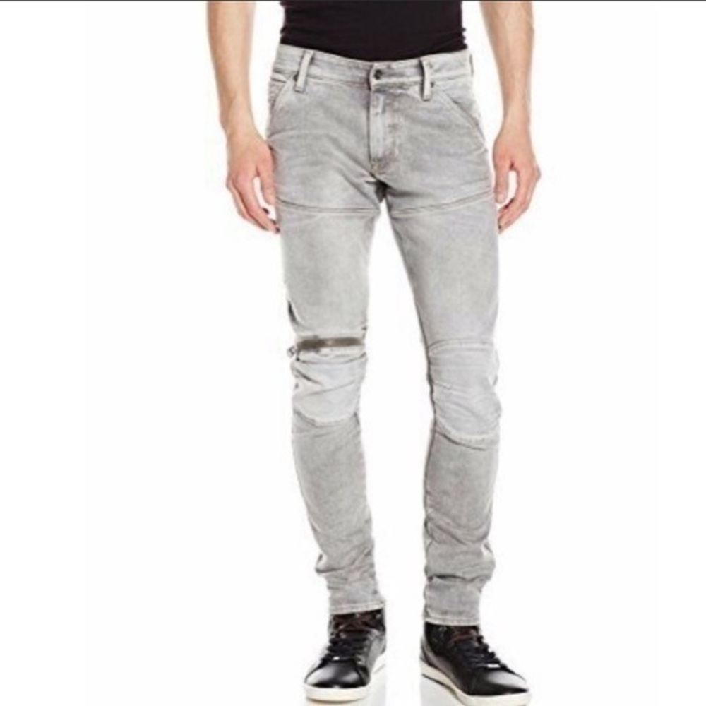 G-Star 5620 3DZip Knee Super Slim Jeans Size 28X32
